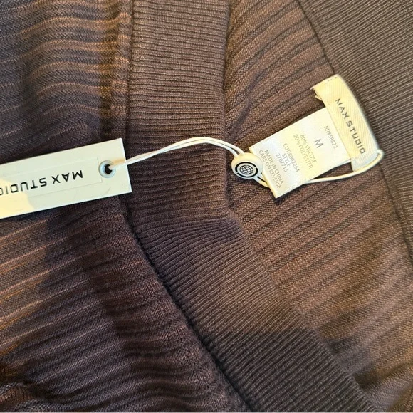 Max Studio Elegant Brown A-Line Skirt - Picture 3 of 3